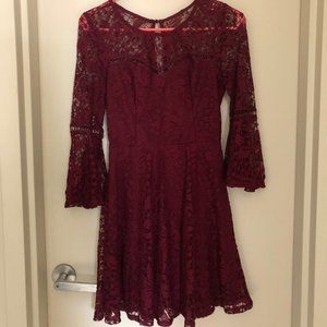 BCX Dress Maroon Size 3